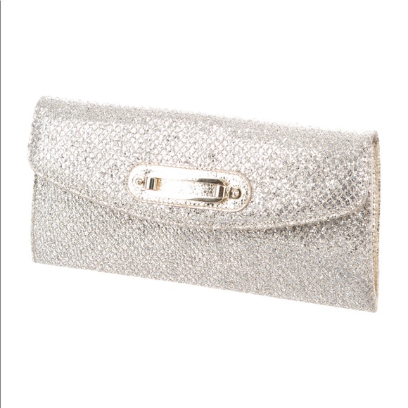 Jimmy Choo Handbags - Jimmy Choo Sequin Metallic Clutch!